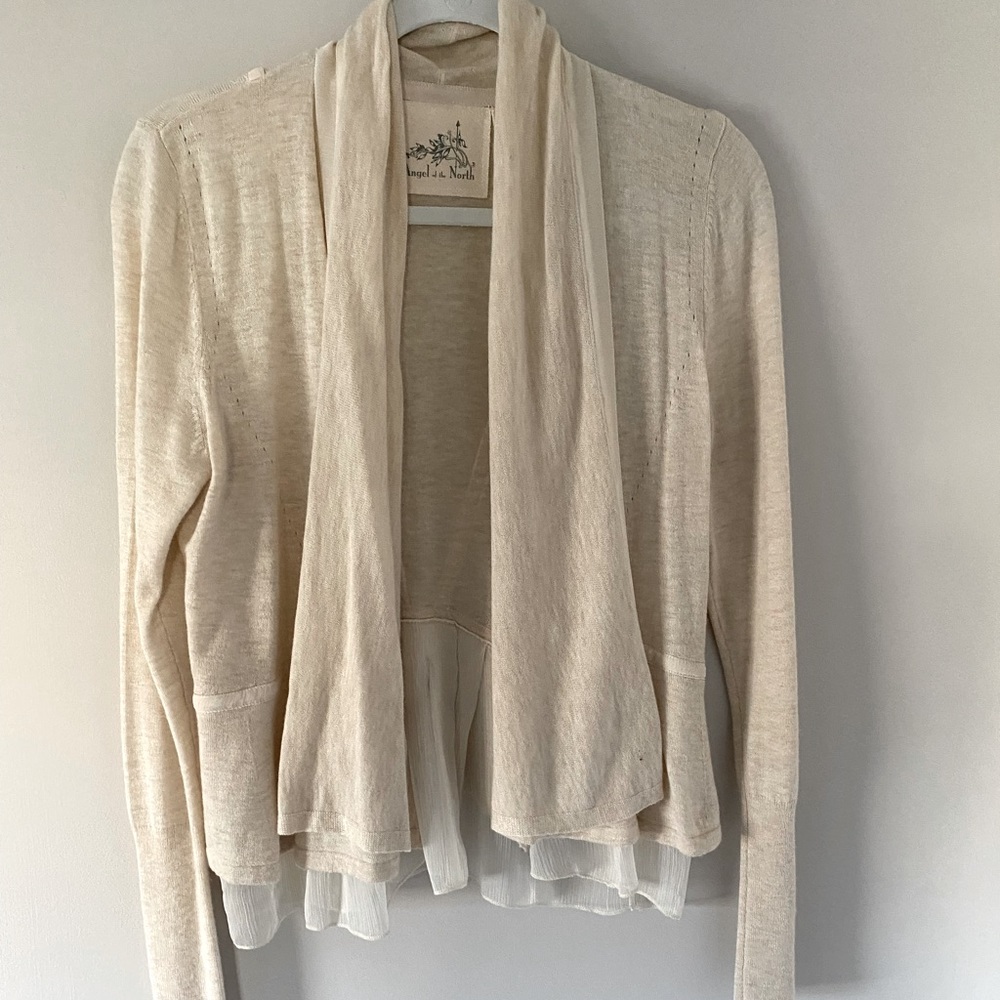 Anthropologie Angel of the North shawl collar cardigan